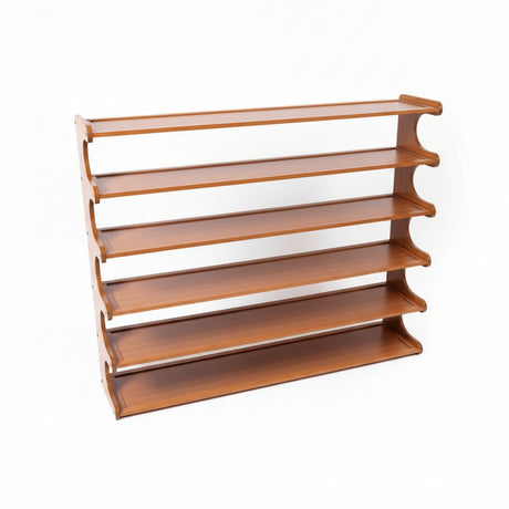 6 Layer Bamboo Shoe Rack – Large Capacity, 30 to 36 Pairs