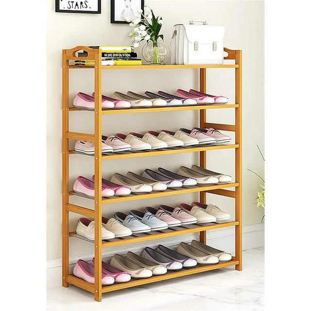 6 Layer Bamboo Shoe Rack