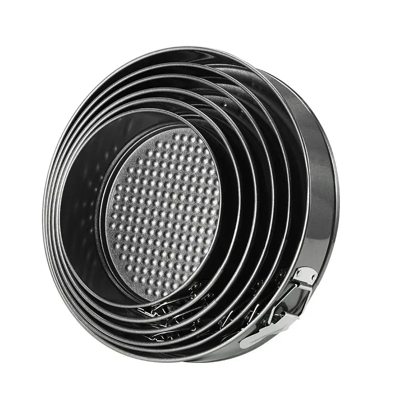 6 Piece Baking Tins Set NonStick Rust Resistant Round Cake Pans with Quick Release Design (Sizes 18/20/22/24/26/28cm)