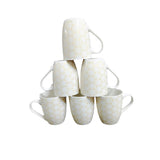 6 Piece Ceramic Mug Set | Durable Ceramic | Elegant Design | Suitable For Coffee, Tea, Hot Chocolate