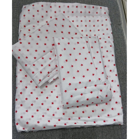 6 Piece Cotton Bedsheet Set 7x8 Size with 4 Pillowcases Soft & Breathable