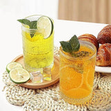 6 Piece Embossed Water/Juice Glass Set tableware Drinkware Sets