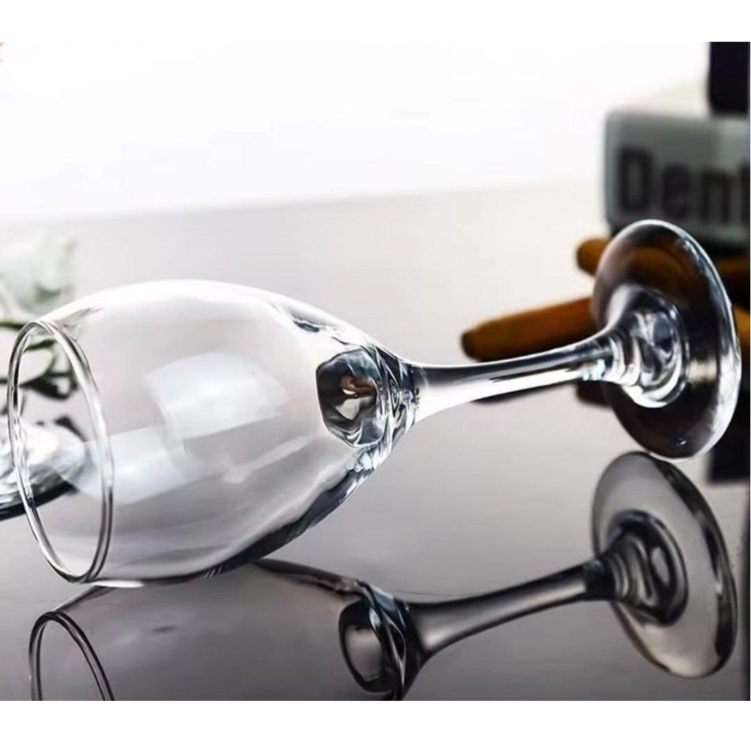 6 Piece Wine Glasses Set | Elegant Stemmed Glasses for Red, White, and Sparkling Wine