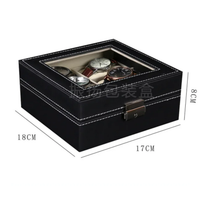 6 Slot Watch Organizer Secure Storage Box with Lock and Key Watch accessories Watches