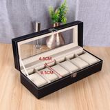 6 Slots Watch Organizer Storage Box for Business and Personal Use