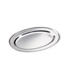 60 pcs 25 cm Stainless Steel Oval Plates (Light) Set