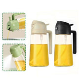 600ml Big Size 2-in-1 Oil and Vinegar Glass Sprayer