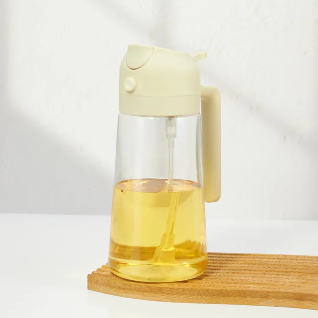 600ml Big Size 2-in-1 Oil and Vinegar Glass Sprayer