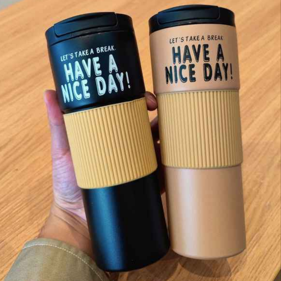 600ml Have A Nice Day Stainless Steel Thermocup