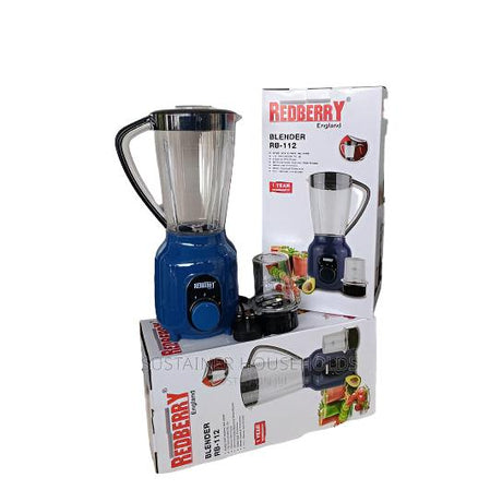 Redberry 3 in 1 Blender 1.5L 300W Powerful Motor