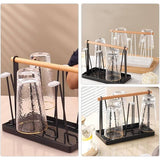 Luxury Iron Cup Glass Holder Rack- Furaha Finds Kenya