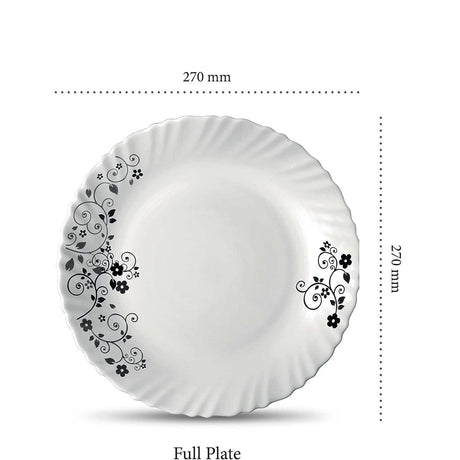 12 pcs Set | 13" Oval Platters (270mm) | Mystrio Black | Elegant Serving Dishes- Furaha Finds Kenya