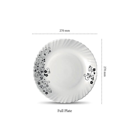 12 pcs Set | 13" Oval Platters (270mm) | Mystrio Black | Elegant Serving Dishes- Furaha Finds Kenya