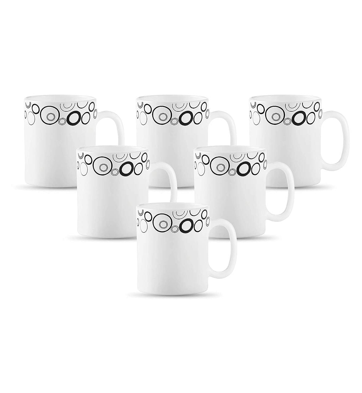 36pcs 29 cl Mugs | Misty Drops | Delicate and Stylish | Porcelain