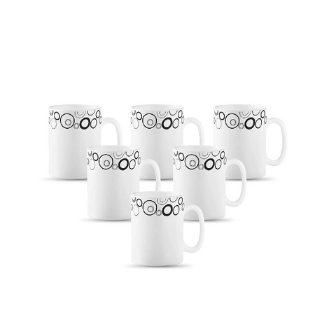 36pcs 29 cl Mugs | Misty Drops | Delicate and Stylish | Porcelain- Furaha Finds Kenya