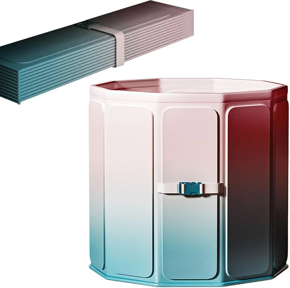 Foldable Adult & Kids Bathtub  Space Saving Portable Tub with 70cm Diameter & 66cm Height