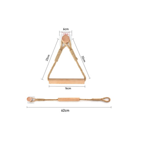 Hemp Rope with Bamboo Tissue Holder | EcoFriendly, Stylish Tissue Organizer | Kitchen Bathroom Toilet Tissue Holder- Furaha Finds Kenya
