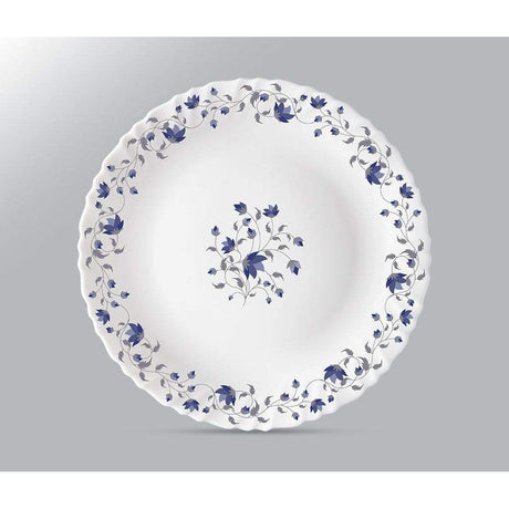 12pcs Set | 13" Oval Platters (330mm) | Blue Mystique Design | Serving Main Courses, Appetizers, Desserts- Furaha Finds Kenya