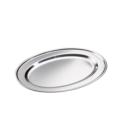 20 cm 100-piece Stainless Steel Oval Plates (Light) Set | Stain-resistant | Stackable for Convenient Storage | Perfect Tableware- Furaha Finds Kenya