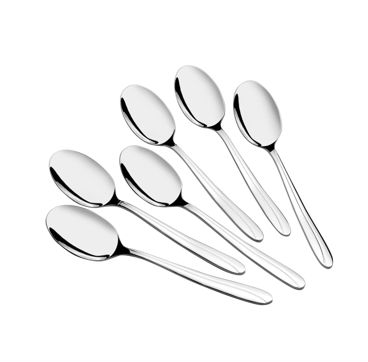 Furaha Finds 6-Piece Heavy Gauge Stainless Steel Table Spoons Set 