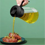 630ml Autoflip Oil Jar Easy Pour Design in Green & Black Oil dispenser Oil Dispensers