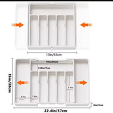 Expandable Cutlery Drawer Organizer – Adjustable Kitchen Tray (BPA-Free Plastic)- Furaha Finds Kenya