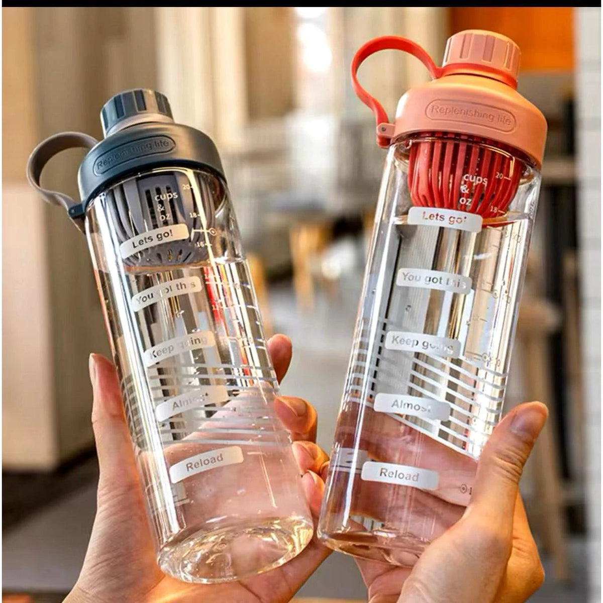 650ml Transparent Water Bottle with Tea Funnel Water bottle Water Bottles