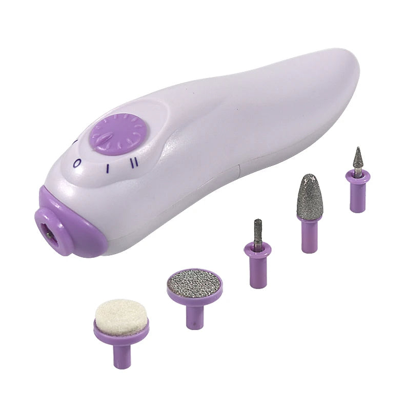 2-in-1 LED Nail Dryer & Electric Nail Kit with 5 Attachment Heads – At-Home Manicure Tool- Furaha Finds Kenya