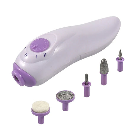 2-in-1 LED Nail Dryer & Electric Nail Kit with 5 Attachment Heads – At-Home Manicure Tool- Furaha Finds Kenya