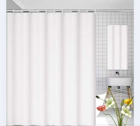 Waterproof Shower Curtain with Hooks – 180x200cm PEVA Bathroom Curtain- Furaha Finds Kenya