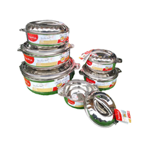 6pcs Big Size Stainless Steel Insulated Hotpot Set with Serving Spoons Kitchen utensils Kitchen Utensil Sets