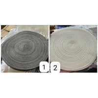 6pcs Elegant Round Woven Placemats Durable and Washable Placemats Placemats