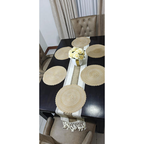 6pcs High-Quality Nordic Woven Table Mats Heat Resistant Place mats Placemats