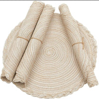 6pcs High-Quality Nordic Woven Table Mats Heat Resistant Place mats Placemats