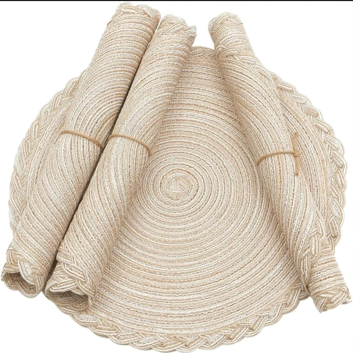 6pcs High-Quality Nordic Woven Table Mats Heat Resistant Place mats Placemats