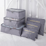 6pcs Luggage Travel Organizers for Suitcase Oxford Packing Cubes