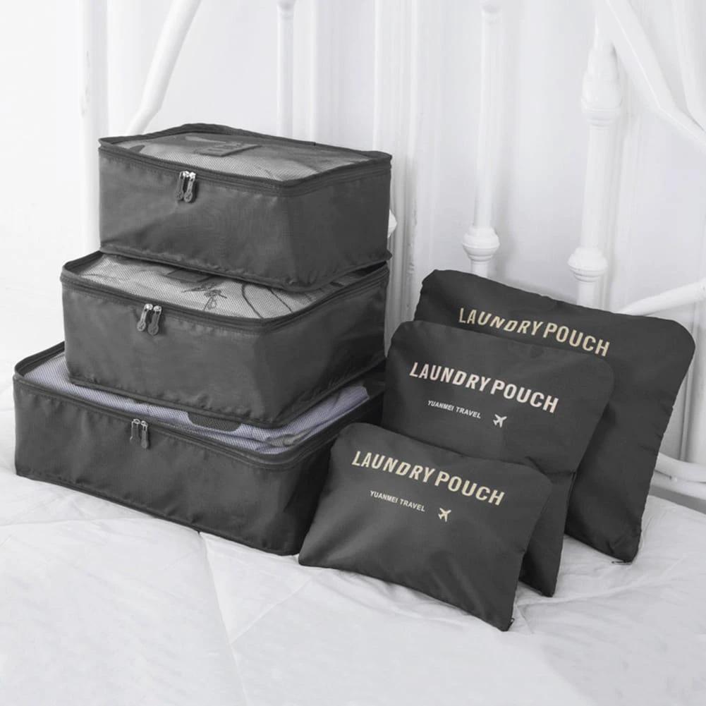 6pcs Luggage Travel Organizers for Suitcase Oxford Packing Cubes Travel Organizers Packing Organizers