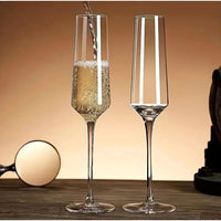 6pcs Luxury Crystal Champagne Glasses Elegant Gift Set for Celebrations & Dining Glassware Champagne Glasses
