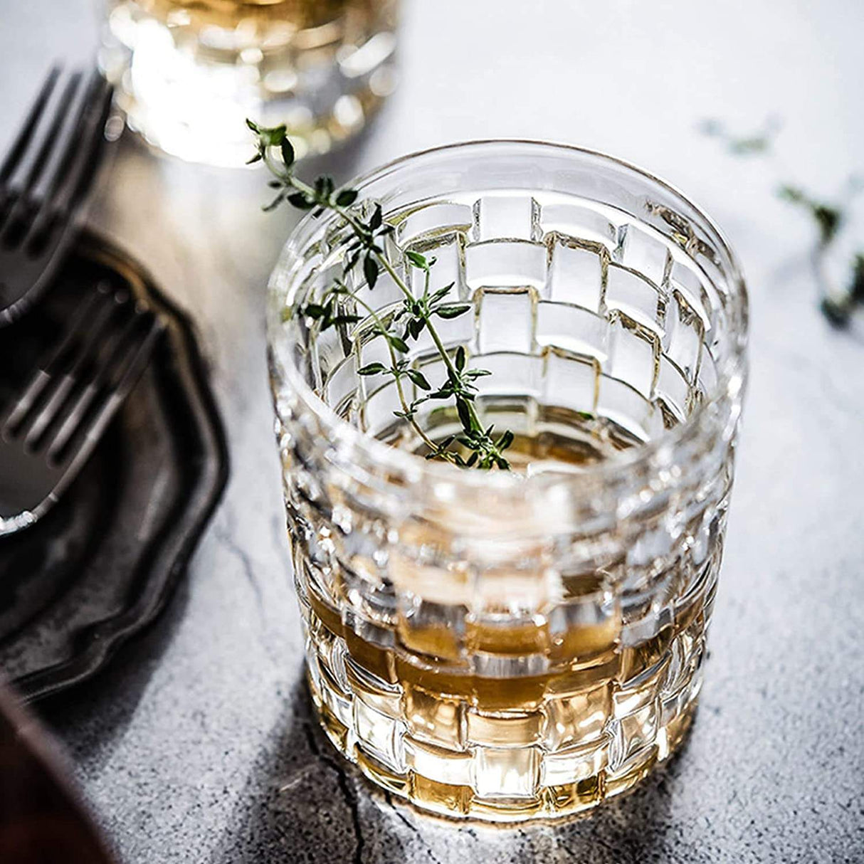 6pcs Meron Medium Whiskey Glass | 250ml | Hard Glass | Glasses Brandy Vodka Liquor Whiskey Drinking Glasses