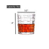 6pcs Meron Medium Whiskey Glass | 250ml | Hard Glass | Glasses Brandy Vodka Liquor Whiskey Drinking Glasses