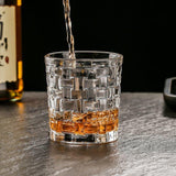 6pcs Meron Medium Whiskey Glass | 250ml | Hard Glass | Glasses Brandy Vodka Liquor Whiskey Drinking Glasses