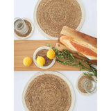 6pcs Natural Handmade Straw Woven Table Mats 30cm