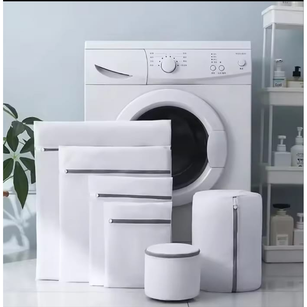 6pcs Zipper Mesh Laundry Bags – Durable Wash Bags for Delicates & Clothing Protection