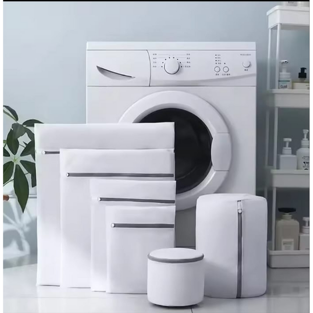 6pcs Zipper Mesh Laundry Bags – Durable Wash Bags for Delicates & Clothing Protection