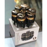 7-Piece Marble Rotating Spice Jars | Kitchen | Home Decor | Efficient Kitchen Spice Storage Organizer