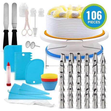 106 Pcs Cake Decorating Set | Complete Kit for Professional Quality Cake Decorations |- Furaha Finds Kenya