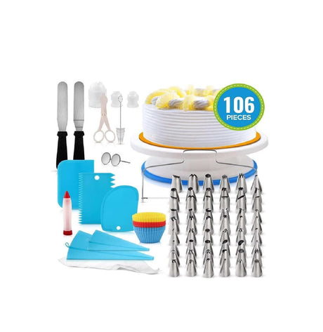106 Pcs Cake Decorating Set | Complete Kit for Professional Quality Cake Decorations |- Furaha Finds Kenya