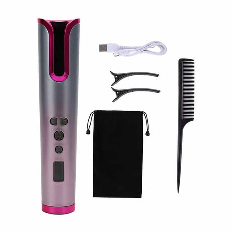 Cordless Hair Curler | Rechargeable, Portable, with Temperature Control- Furaha Finds Kenya