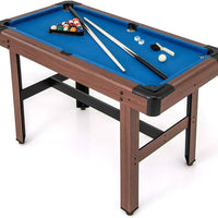 Pool Wooden Game Table with Full Ball Set Home & Living Billiards