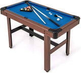 Pool Wooden Game Table with Full Ball Set Home & Living Billiards